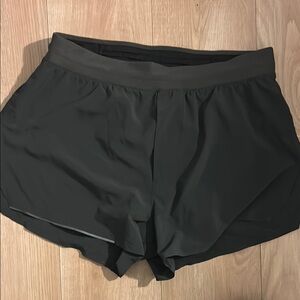 Dark grey lululemon running shorts
